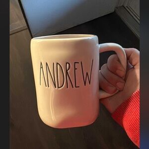 Rae Dunn Cream Ceramic Mug - Andrew